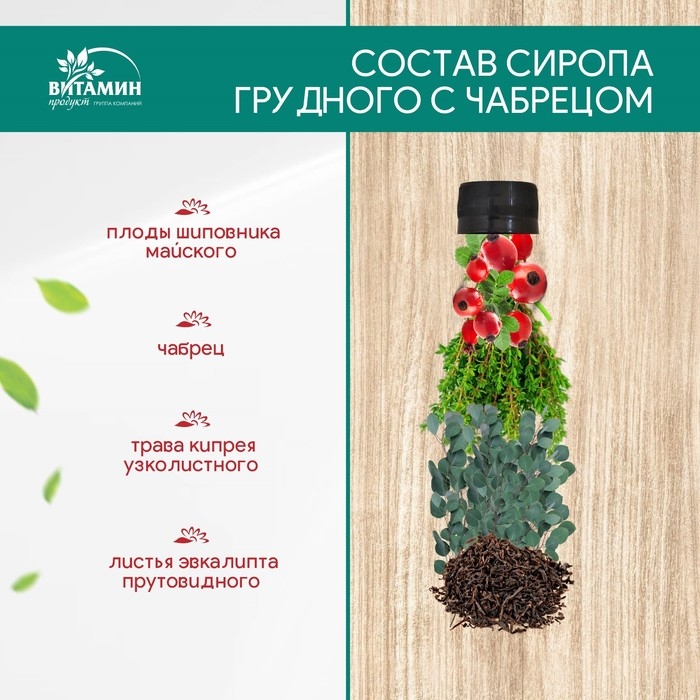 Сироп грудной с чабрецом, 250 г Сироп грудной с чабрецом, 250 г