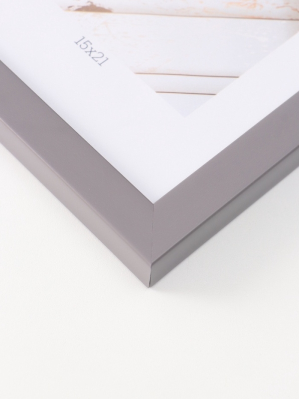 Фоторамка пластик Фоторамка пластик "МИРАМ" 15х21 см, т.серый