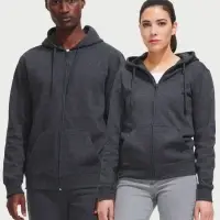 Толстовка мужская на молнии с капюшоном Seven Men, темно-синяя, размер S