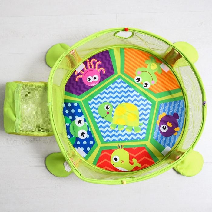 Развивающий коврик 3 в 1 «Черепаха», 30 цветных шариков, 4 игрушки Развивающий коврик 3 в 1 «Черепаха», 30 цветных шариков, 4 игрушки