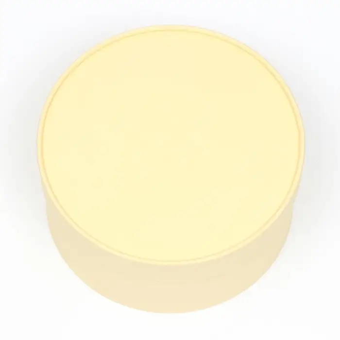 Подарочная коробка круглая &laquo;Крема&raquo; кремовая, завальцованная без окна, 21&times;11 см