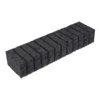 VETTA Набор губок для мытья посуды BLACK, 12 шт, 9,8x6,5x3,1 см, корал
