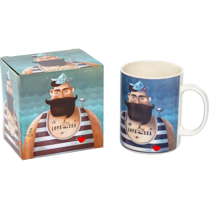 Кружка 510мл Love Sea, NEW BONE CHINA, подар.уп, 133-08065