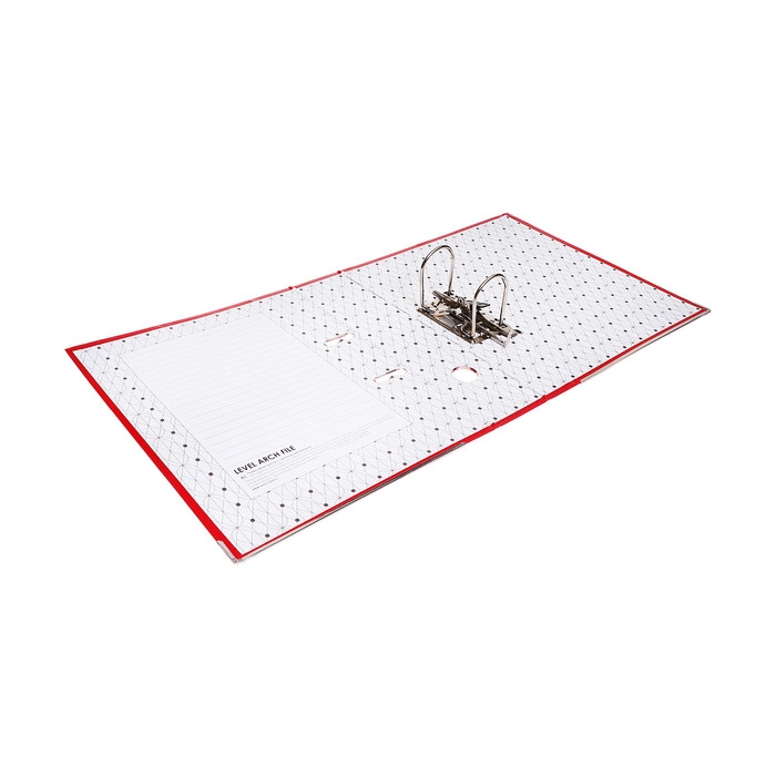 Папка-регистратор 75мм, А4, Calligrata Папка-регистратор 75мм, А4, Calligrata "Mega", бумвинил, с карманом на корешке, нижний металлический кант, красная