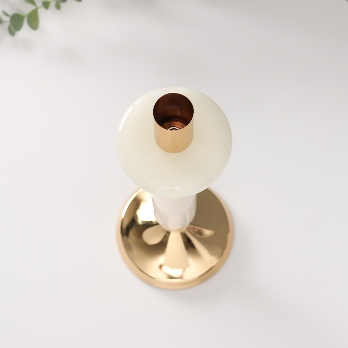 Подсвечник металл на 1 свечу d=3 см Подсвечник металл на 1 свечу d=3 см "Нурулла" 10,5х10,5х31 см