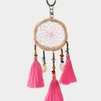 Брелок "Ловец снов" 17 см, цв. розовый Брелок "Ловец снов" 17 см, цв. розовый