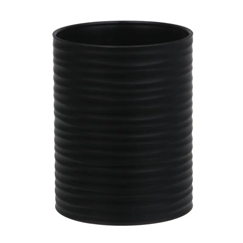 Стакан для ванной комнаты тм VETTA Тренто, пластик, PP, черный, 7,5х7,5х10см