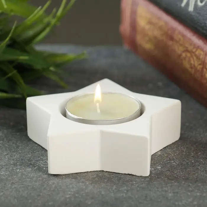 Подсвечник "Звезда" 6х6х3см, для свечи 4см