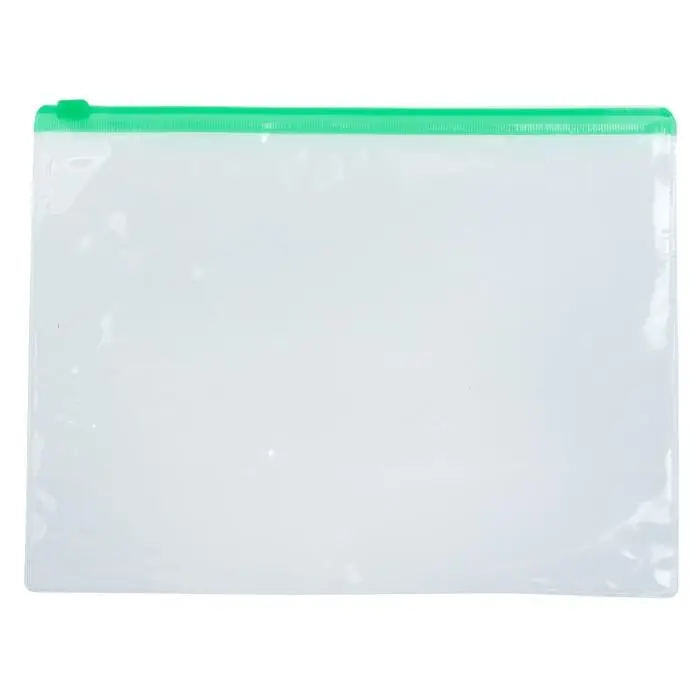 Папка-конверт на молнии формат А5 120мкр прозрачная молния МИКС 23,3×18см Папка-конверт на молнии формат А5 120мкр прозрачная молния МИКС 23,3×18см