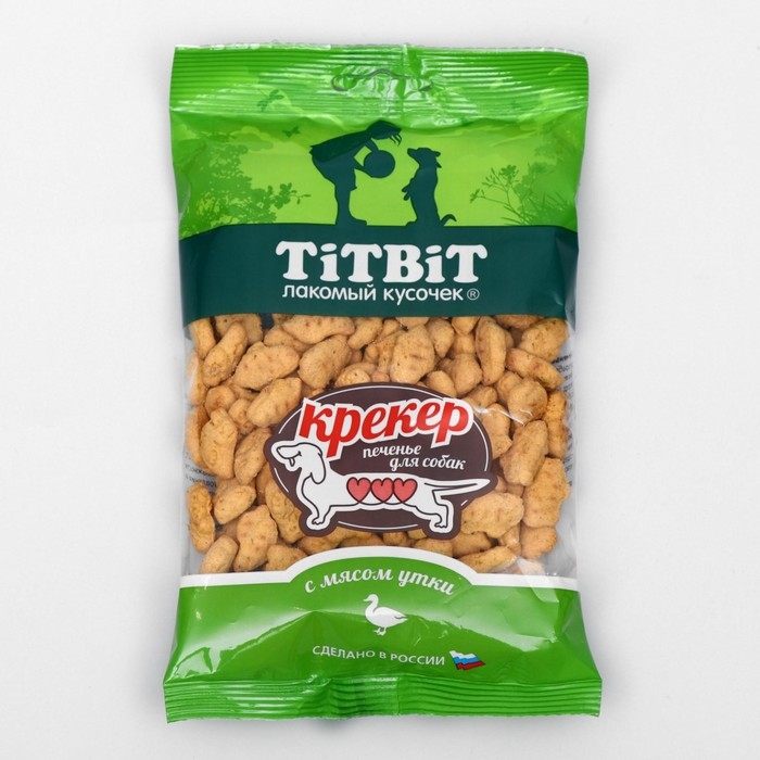 Крекер TitBit для собак, с мясом утки, 100 г Крекер TitBit для собак, с мясом утки, 100 г