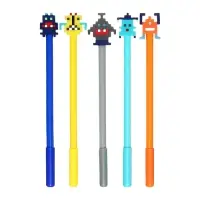 Ручка-прикол Calligrata &laquo;Робот&raquo;, чёрный стержень, гелевая, МИКС