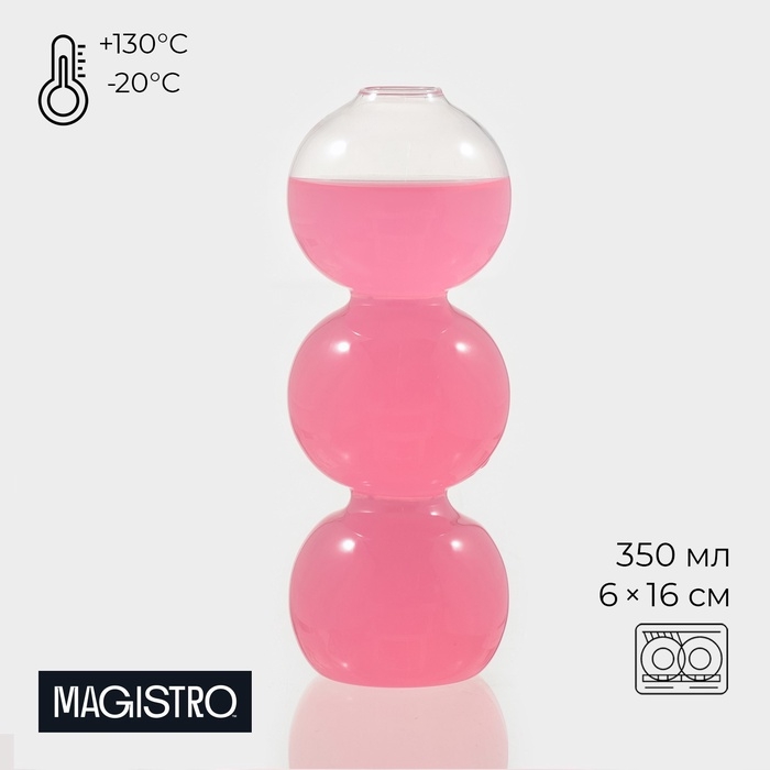 Бокал для коктейля Magistro «Forma. Гусеница», 350 мл, 6×16 см, стекло, прозрачный Бокал для коктейля Magistro «Forma. Гусеница», 350 мл, 6×16 см, стекло, прозрачный