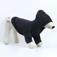 Толстовка однотонная для собак (футер), размер XS (ДС 18, ОШ 28-30, ОГ 38-40), серая Толстовка однотонная для собак (футер), размер XS (ДС 18, ОШ 28-30, ОГ 38-40), серая