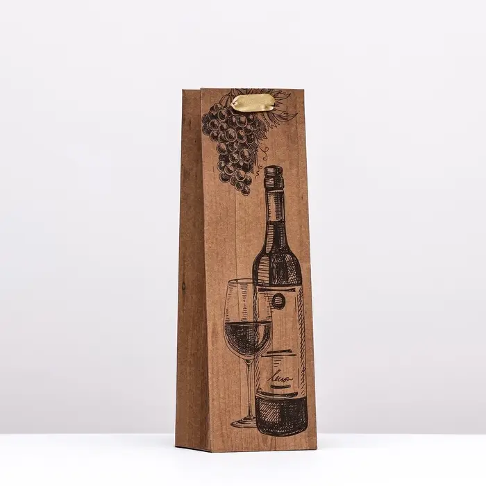 Пакет под бутылку «Идеальная пара », 10.5×33×8.5 см