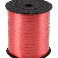 Лента упаковочная простая, красная, 0.5 см &times; 225 м