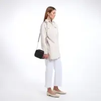 Сумка женская кросс-боди TEXTURA на молнии, 27&times;6&times;19 см, тёмно-коричневая