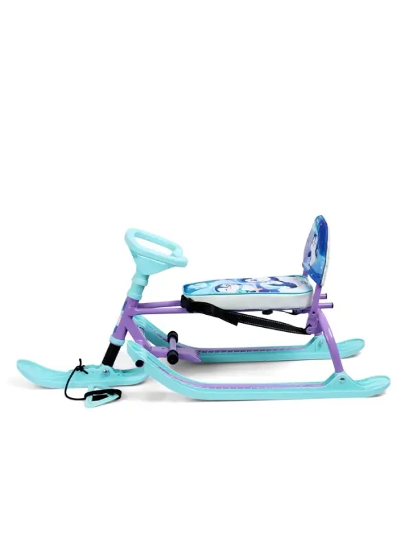 Снегокат &laquo;Twiny1+&raquo; с пингвинятами, со спинкой, голубой, фиолетовый, TW1+/П Nika Kids