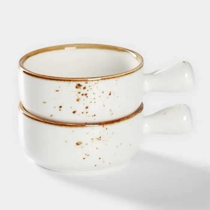 Кокотницы «Церера», набор 2 шт., d=7.5 см, 100 мл, фарфор, белые Кокотницы «Церера», набор 2 шт., d=7.5 см, 100 мл, фарфор, белые