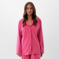 Костюм женский (рубашка и брюки) KAFTAN Plushy р. 48-50, фуксия
