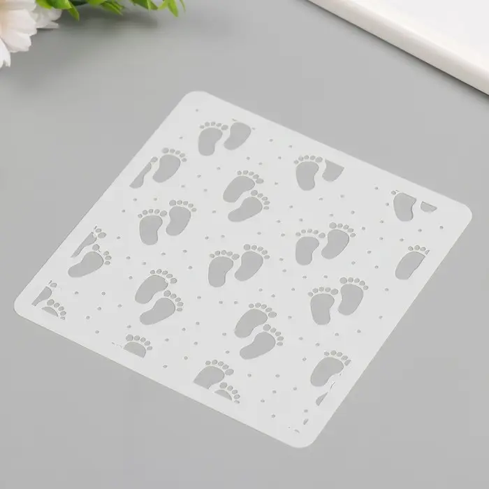 Трафарет пластик  Трафарет пластик "Детские ножки" 15х15 см