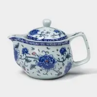 Чайник керамический заварочный с металлическим ситом &laquo;Цветение роз&raquo;, 350 мл