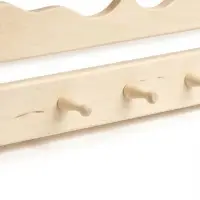 Полка - вешалка резная 3 крючка 54х47х8,5 см