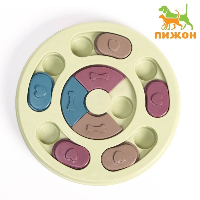 Игрушка интеллектуальная для лакомств, 14 х 3 см, зелёная Игрушка интеллектуальная для лакомств, 14 х 3 см, зелёная