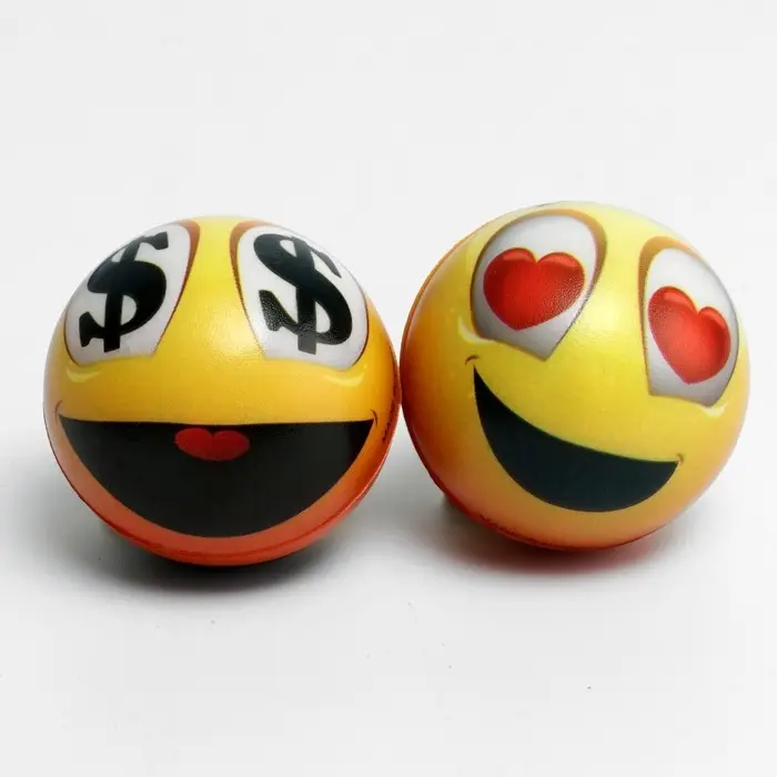 Мячик зефирный "Очки", 6,3 см, жёлтый,