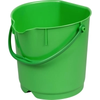 Ведро FBK 9л противоударное с армир пластик ручкой зеленое 80102-5