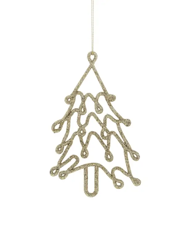 Ёлочные игрушки 2 шт. &laquo;Ёлочка люкс&raquo; 7&times;13 см, красный золото