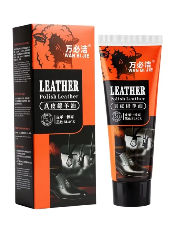 Крем для обуви в тубе, черный, 78 мл