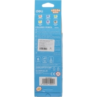Карандаши цветные Deli EC00660 COLOR KIDS 3-гран. 6цв/наб Jumbo