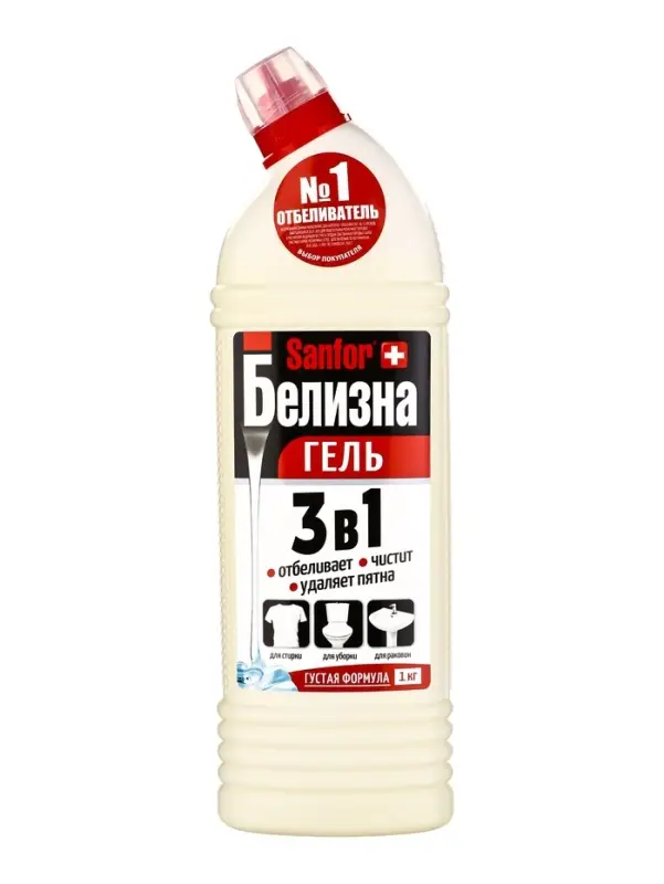 Белизна гель 3 в 1 Sanfor, 1000 г