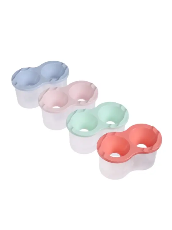 Стакан - непроливайка для рисования двойной Calligrata &laquo;Прованс&raquo;, 150 мл &times;2, пастельный МИКС