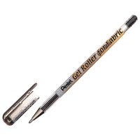 Ручка гелевая по ткани Pentel Gel Roller for Fabric, узел 1.0 мм, чернила черные
