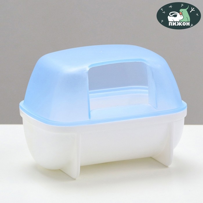 Туалет для грызунов Туалет для грызунов "Пижон", 10,2 х 7,2 х 7,2 см, синий