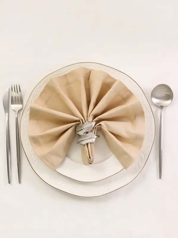 Кольцо для салфеток &laquo;Листья&raquo;, 5&times;5&times;5 см, алюминий