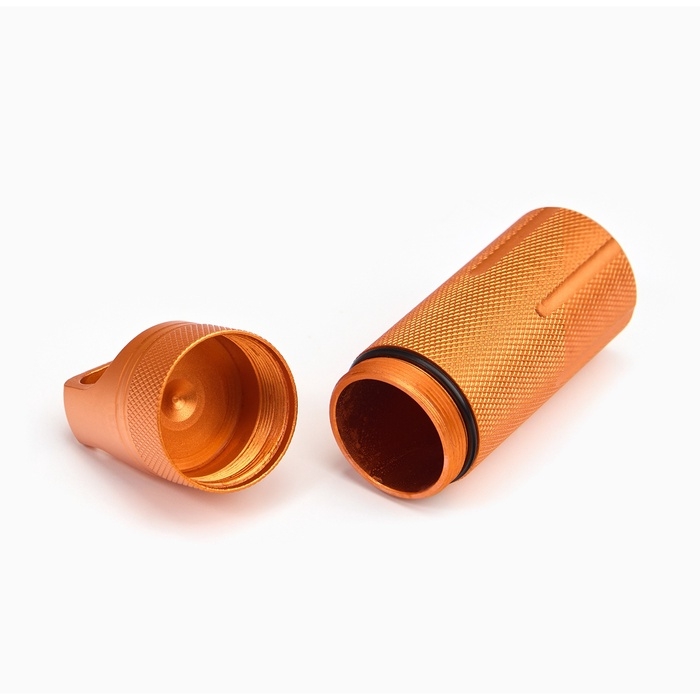 Водонепроницаемый брелок-контейнер для мелочей, оранжевый, 11 см Водонепроницаемый брелок-контейнер для мелочей, оранжевый, 11 см