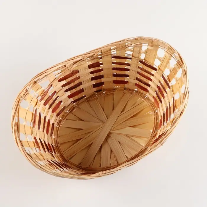 Корзина плетёная &laquo;Ладья&raquo;, без ручки, 28&times;22&times;12.5 см, бамбук