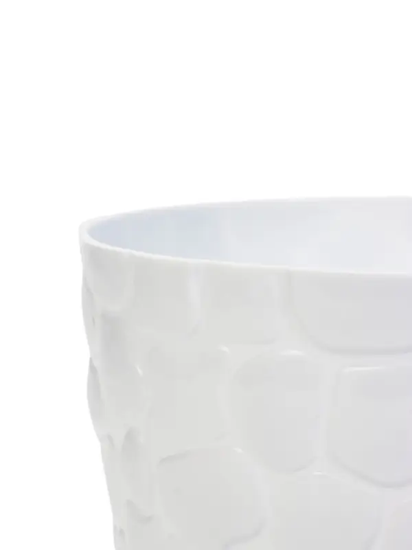 Горшок для цветов с поддоном &laquo;Камешки&raquo;, 3 л, пластиковый, белый