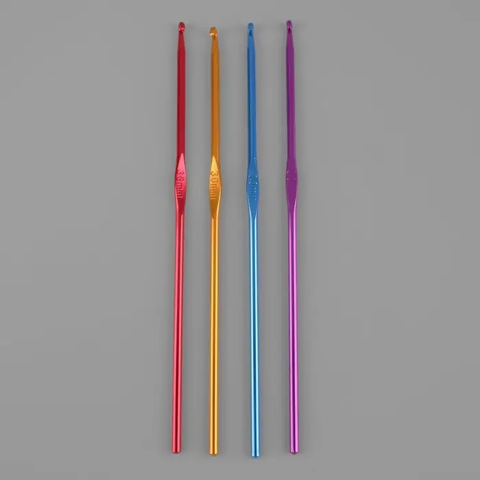 Крючок для вязания, d = 3 мм, 15 см, цвет МИКС