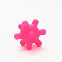 Игрушка для собак с пищалкой &laquo;Мячик, шипы&raquo;, 5 см, фуксия