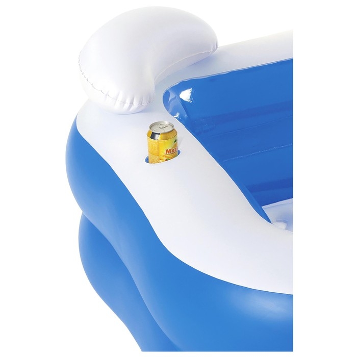 Бассейн надувной Bestway, 213×206×69 см, с сиденьями и подголовниками, от 6 лет, 54153 Бассейн надувной Bestway, 213×206×69 см, с сиденьями и подголовниками, от 6 лет, 54153