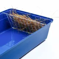 Клетка для кроликов, 60&times;36&times;32 см, усиленная, синяя