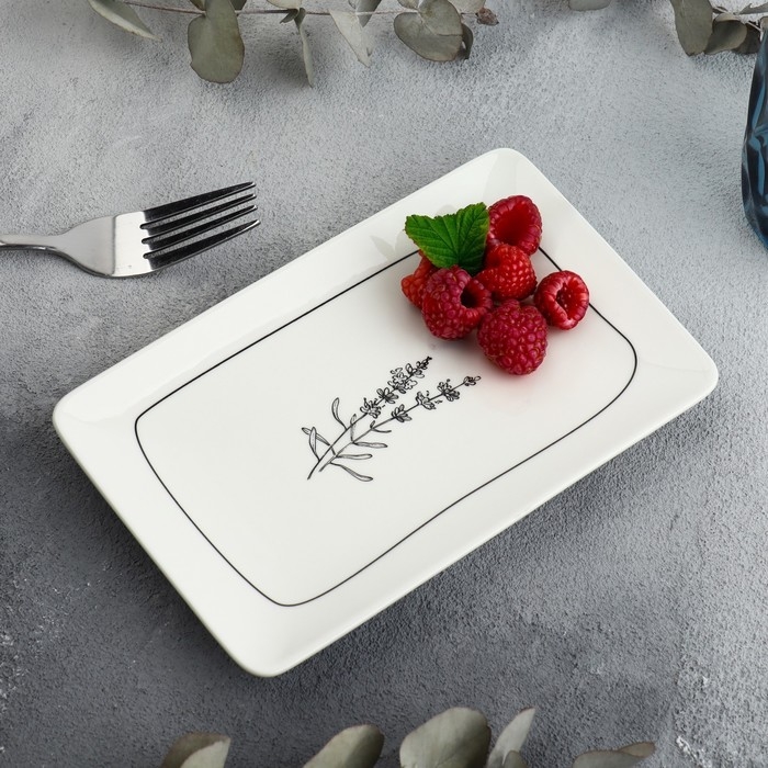 Блюдо керамическое Дорого внимание «Flower, 20,5 х 12,5 х 1,8 см Блюдо керамическое Дорого внимание «Flower, 20,5 х 12,5 х 1,8 см