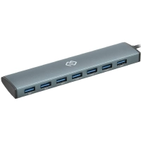Разветвитель USB C Digma HUB-7U3.0-UC-G 7порт. серый
