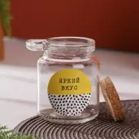 Банка для хранения сыпучих продуктов и круп с ложкой «Яркий вкус», 300 мл Банка для хранения сыпучих продуктов и круп с ложкой «Яркий вкус», 300 мл