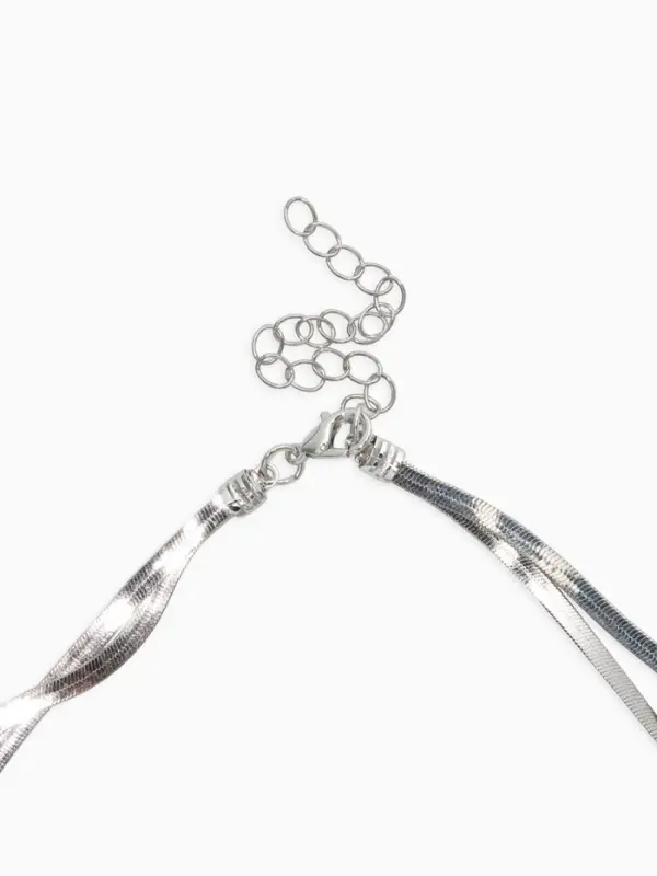 Кулон на затяжке многослойный &laquo;Медальон круг&raquo;, 2 яруса L=40, 70 см, медь, цвет серебро