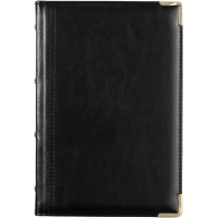 Ежедневник полудатированный А5+, 208л, BOSS черный 3-404/267