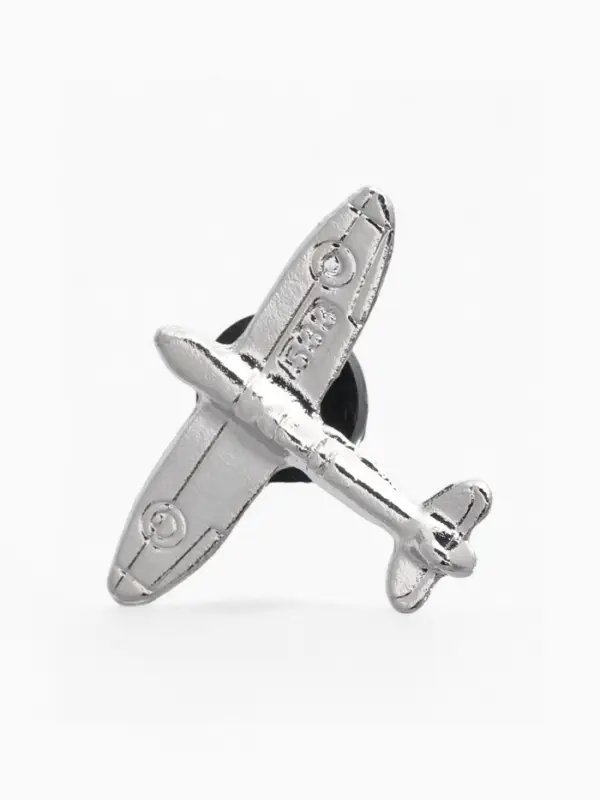 Значок &laquo;Самолёт&raquo;, цвет серебро